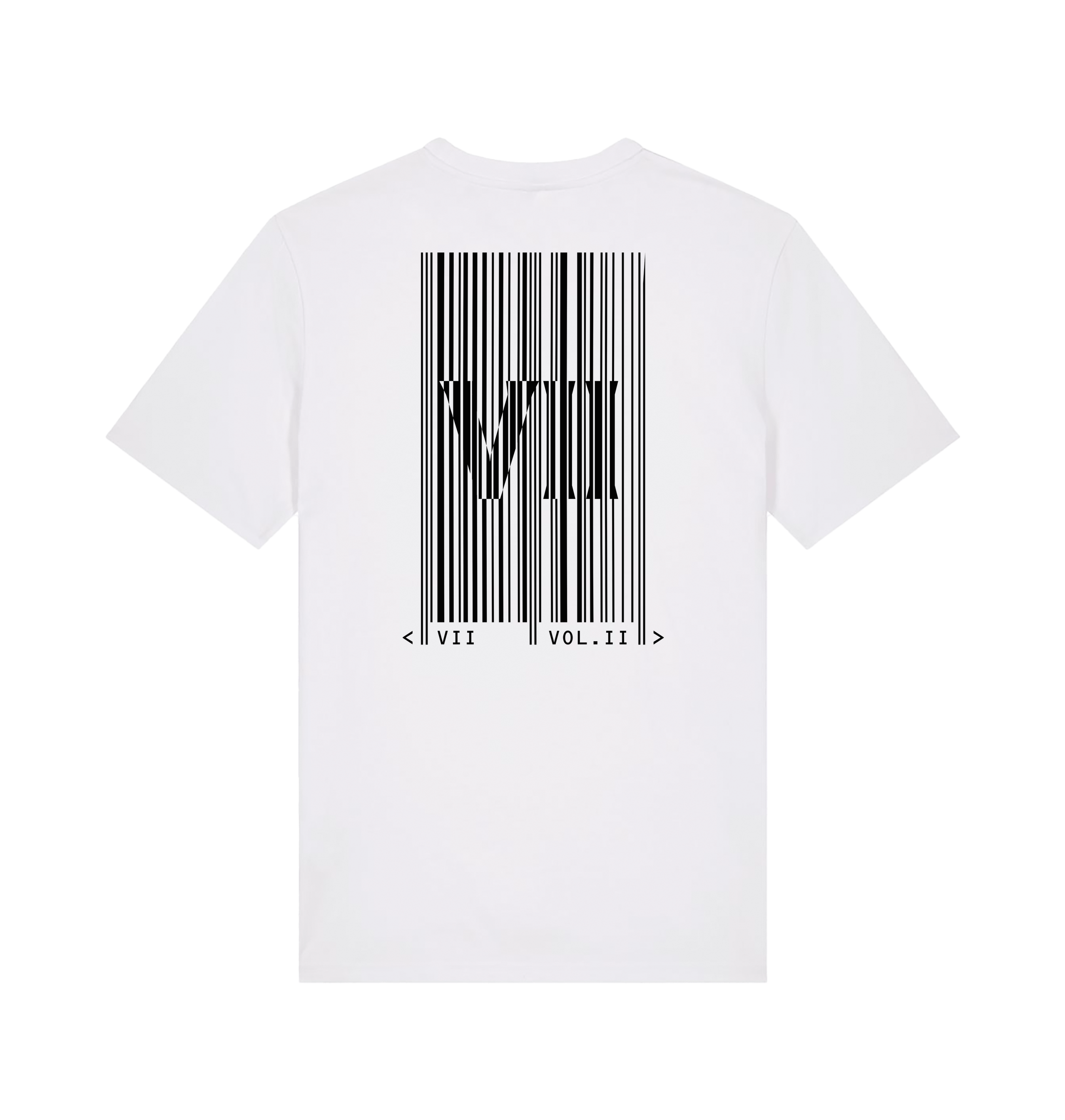 White Printed T-shirt Back