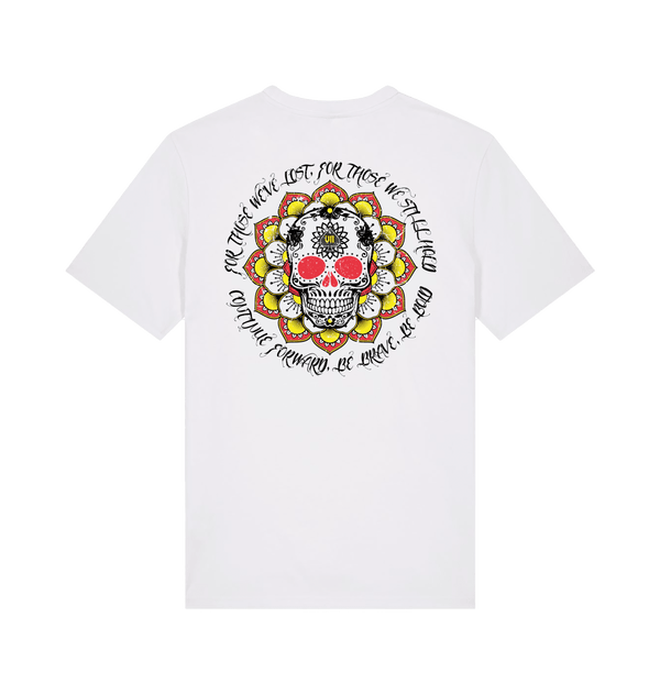 White Printed T-shirt Back