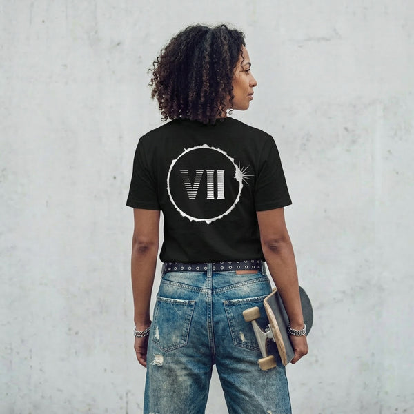 VII Crew lunar unisex t shirt in black