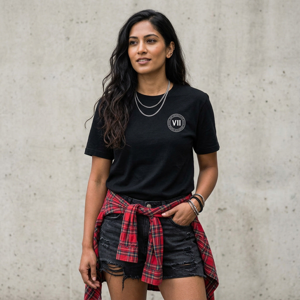 VII Crew volume II album unisex t shirt in black