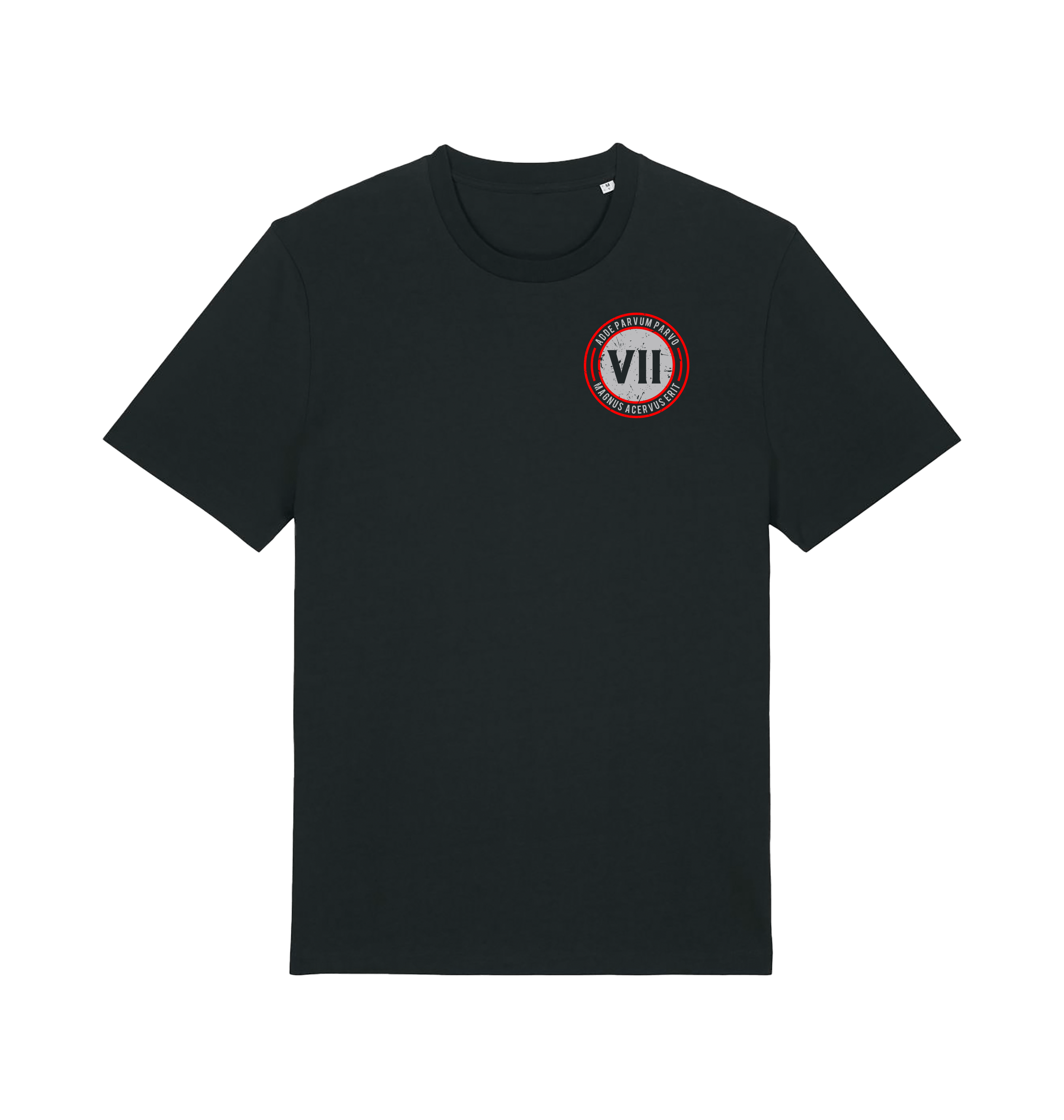 Black Printed T-shirt Front