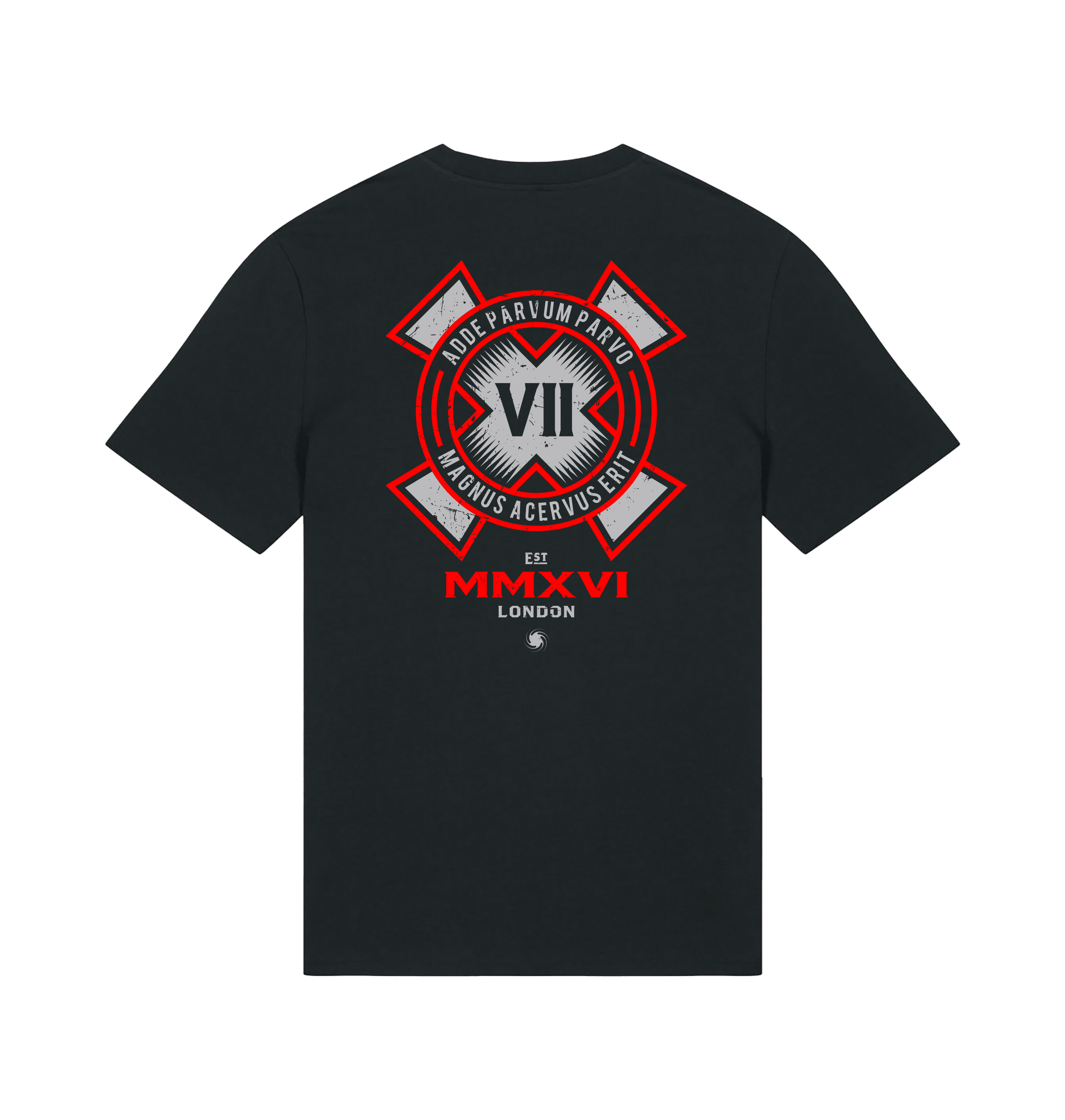 Black Printed T-shirt Back