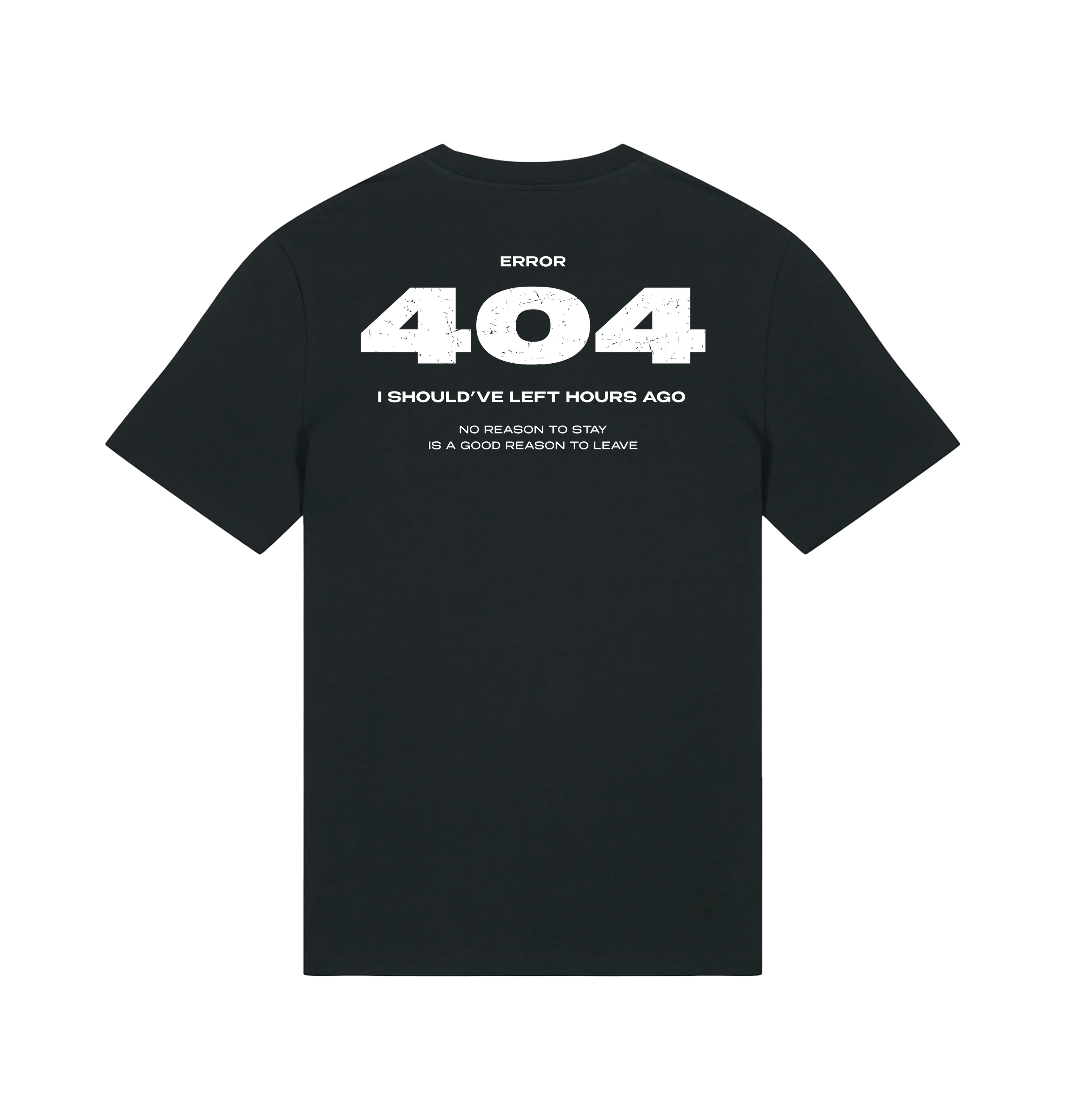 Black Printed T-shirt Back