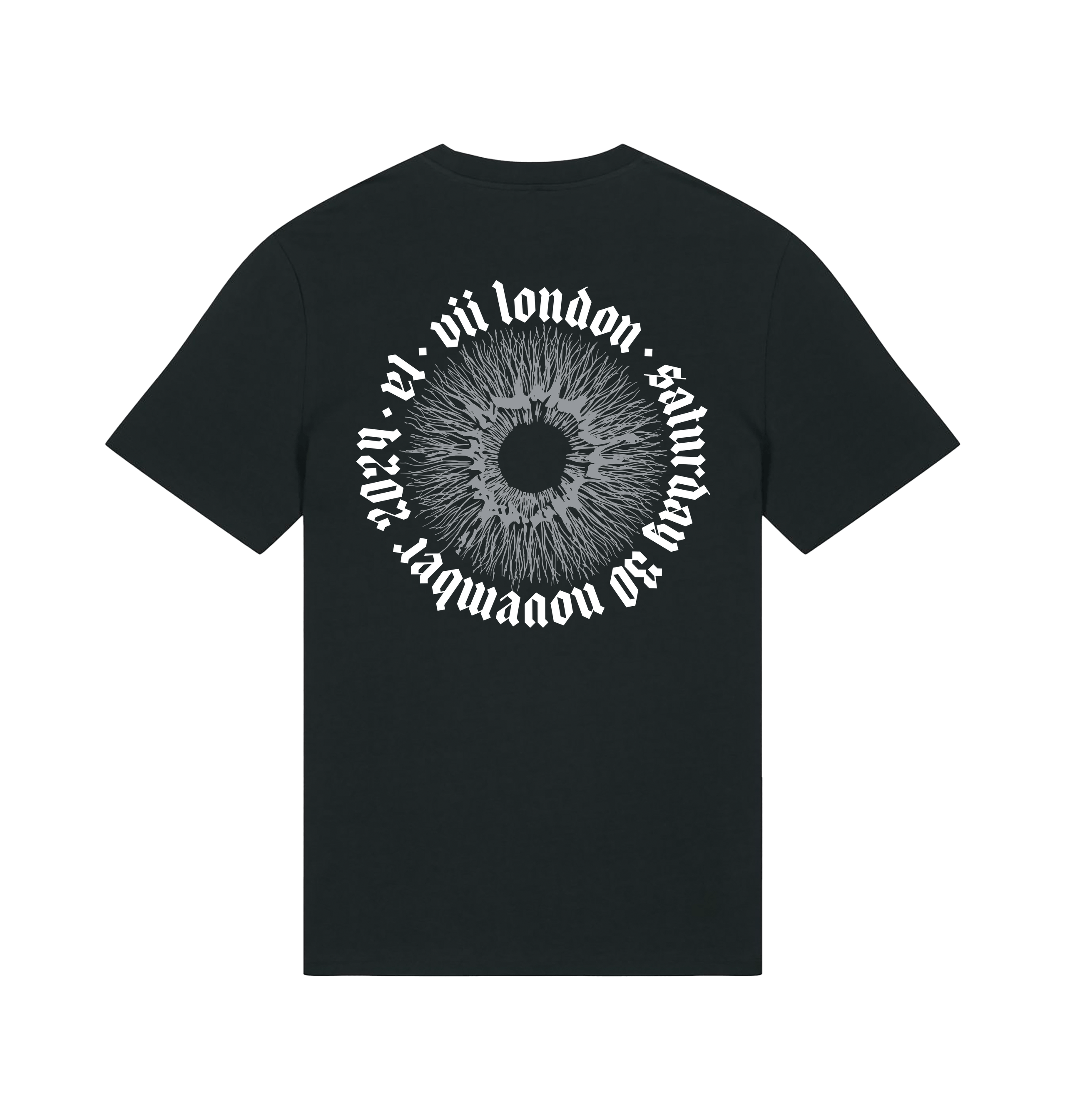 Black Printed T-shirt Back